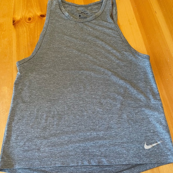 Nike Women's Gray Muscle Tee - Picture 1 of 5